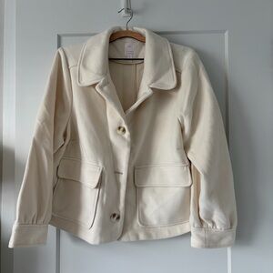 Lauren Conrad Women’s Ivory Color Button Up Shacket/Jacket Size 1X
